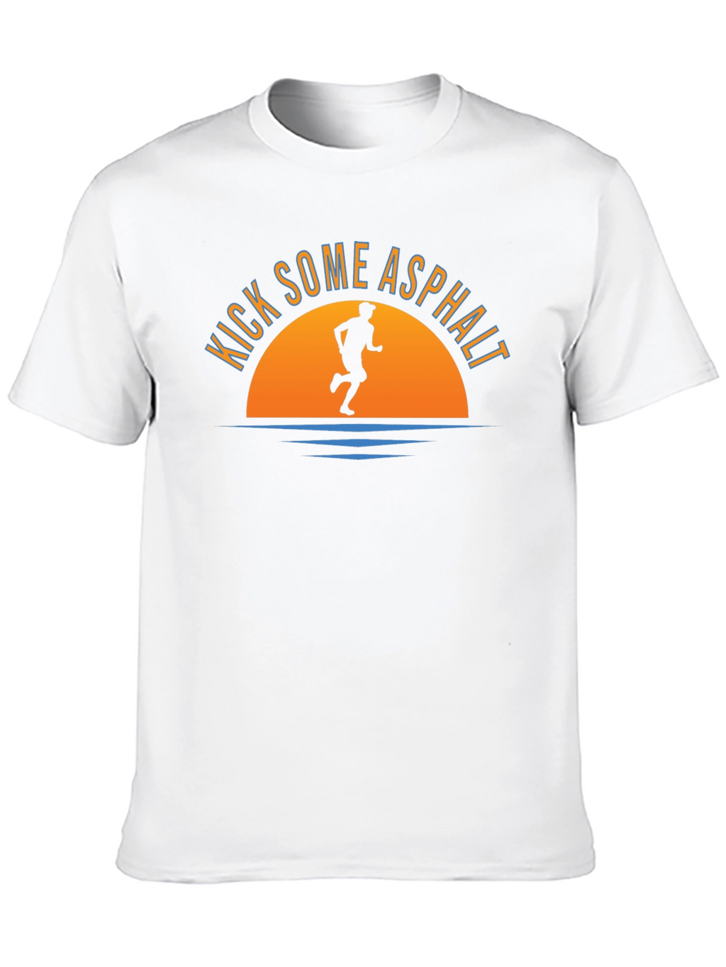 Kick Some Asphalt T-Shirt: Runners Sunset