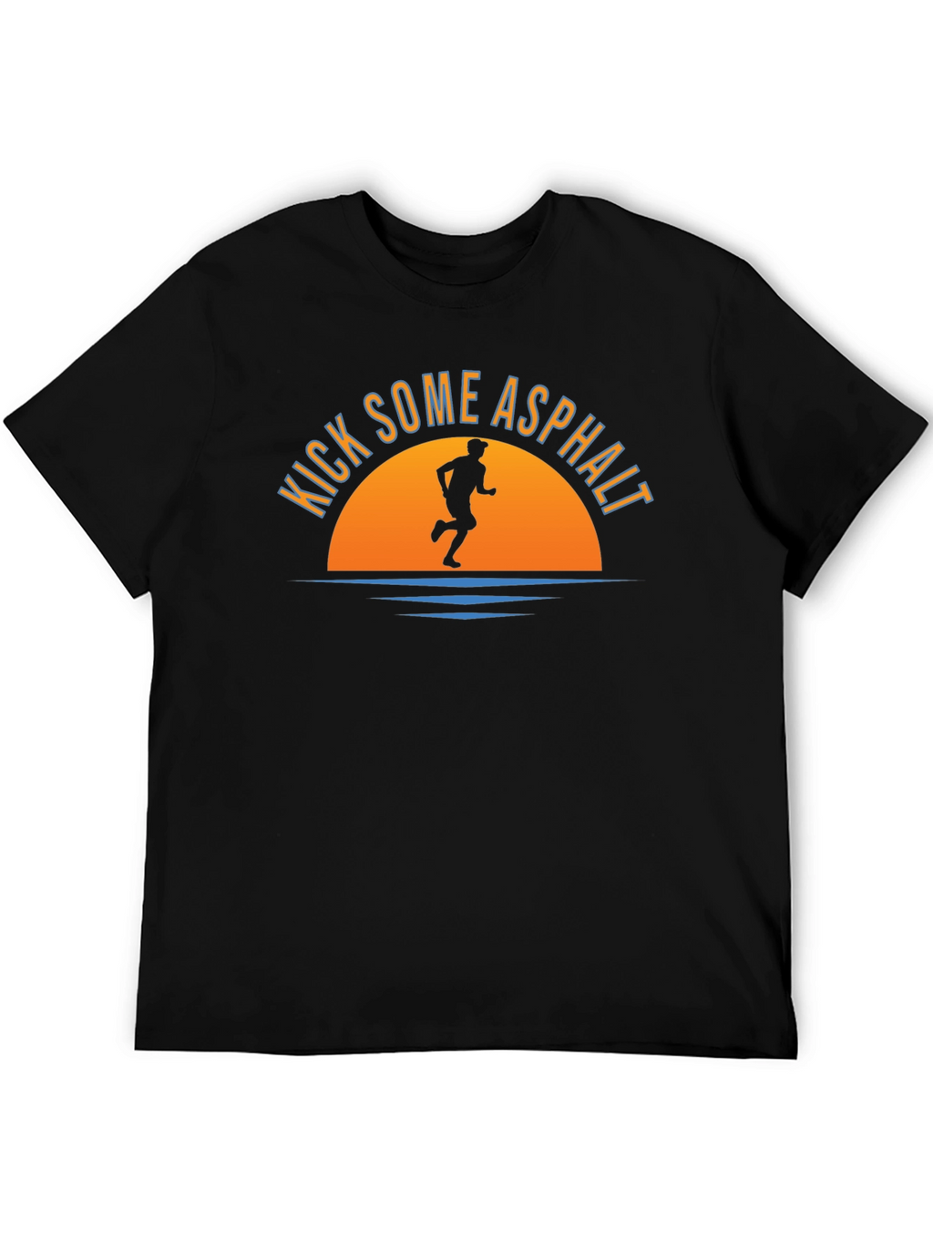 Kick Some Asphalt T-Shirt: Runners Sunset