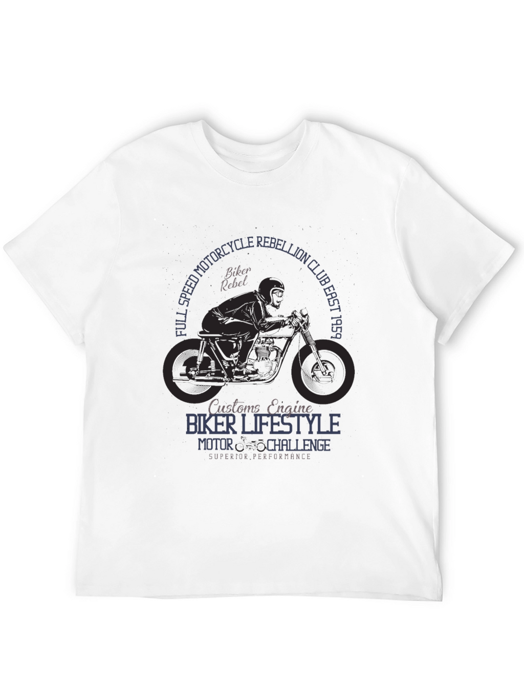 Biker Lifestyle T-Shirt - Motorcycle Rebellion Club Design