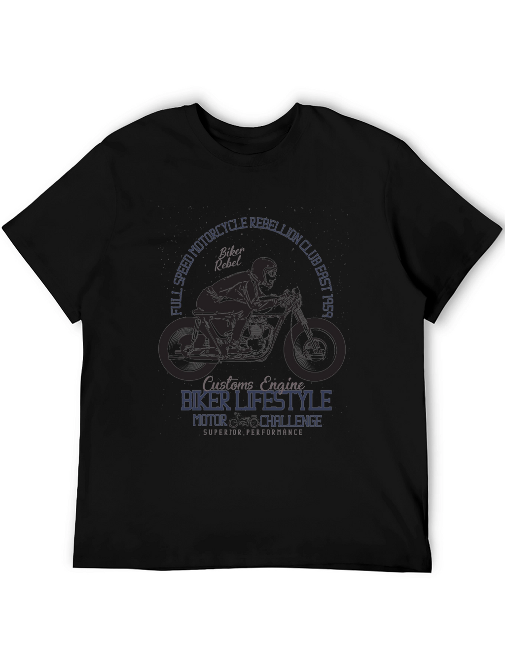 Biker Lifestyle T-Shirt - Motorcycle Rebellion Club Design