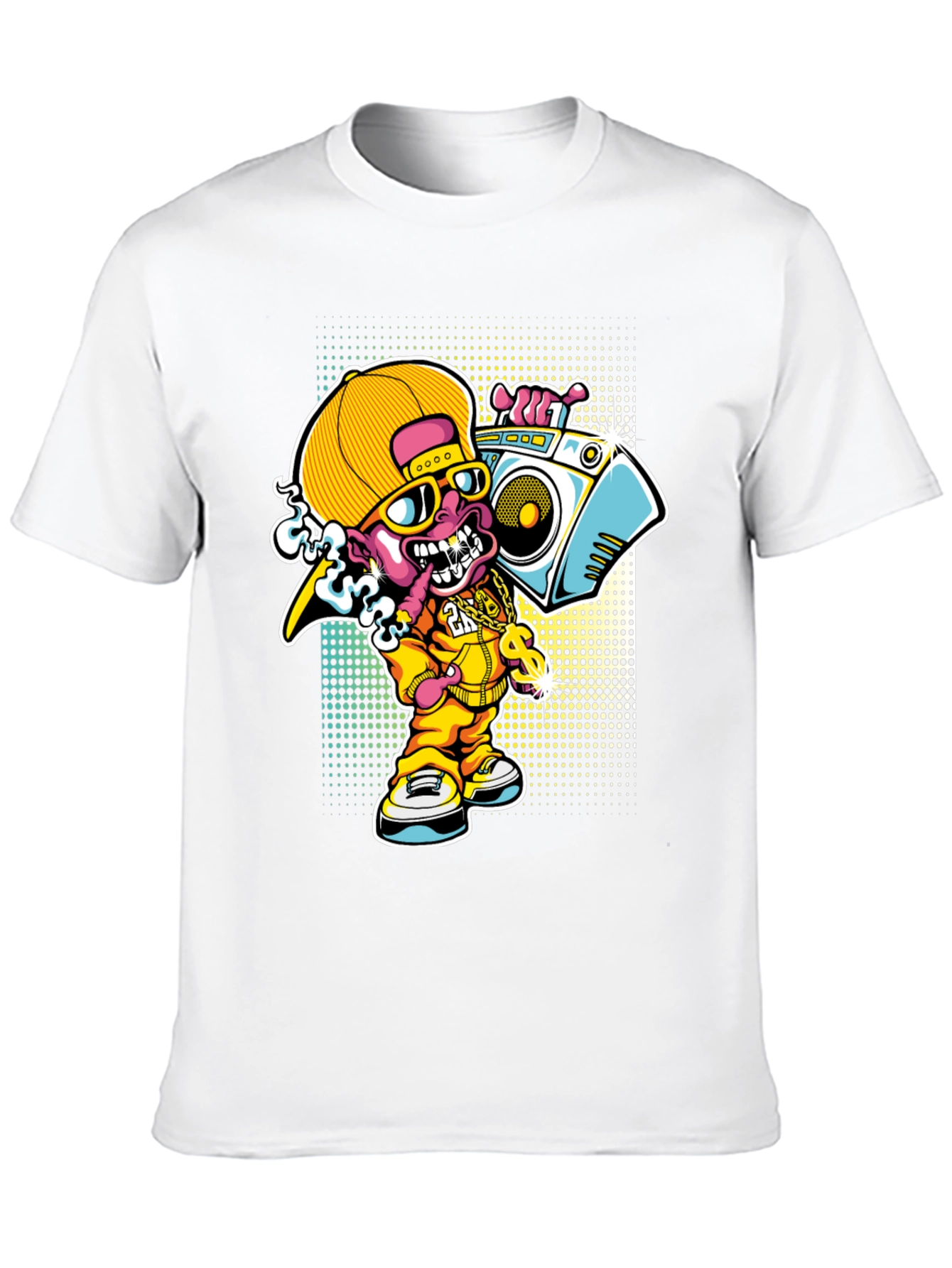 Cartoon Rapper T-Shirt - Funky Design