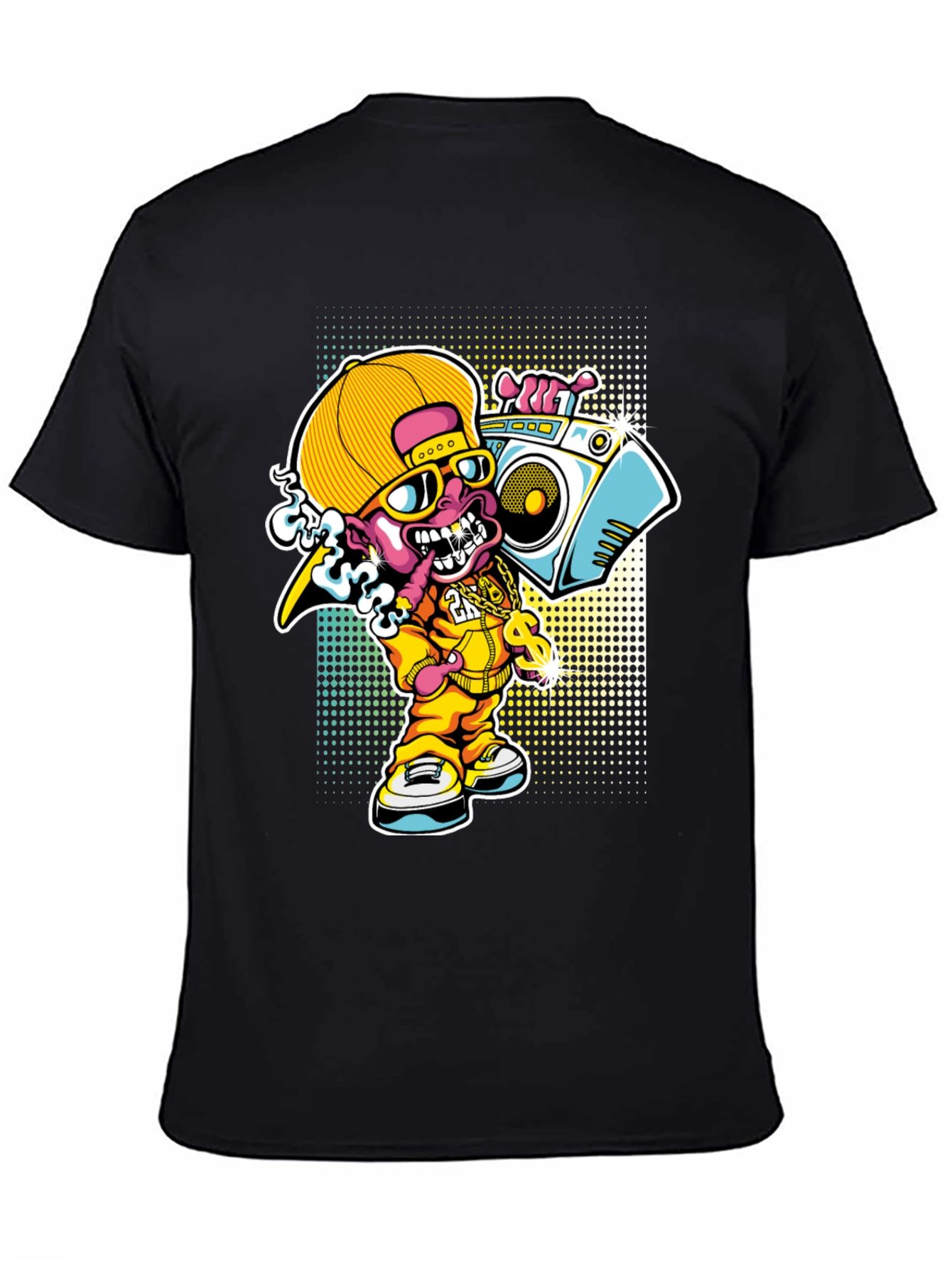 Cartoon Rapper T-Shirt - Funky Design