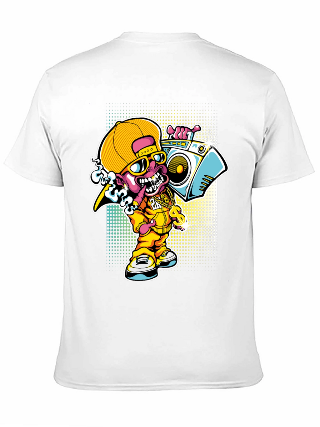 Cartoon Rapper T-Shirt - Funky Design