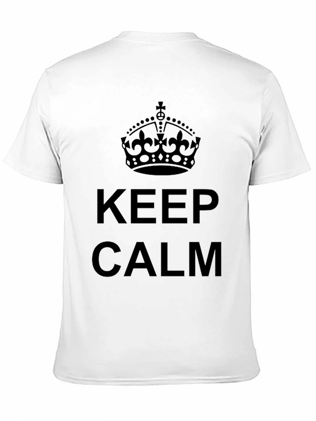 Keep Calm Crown Graphic T-Shirt - Black