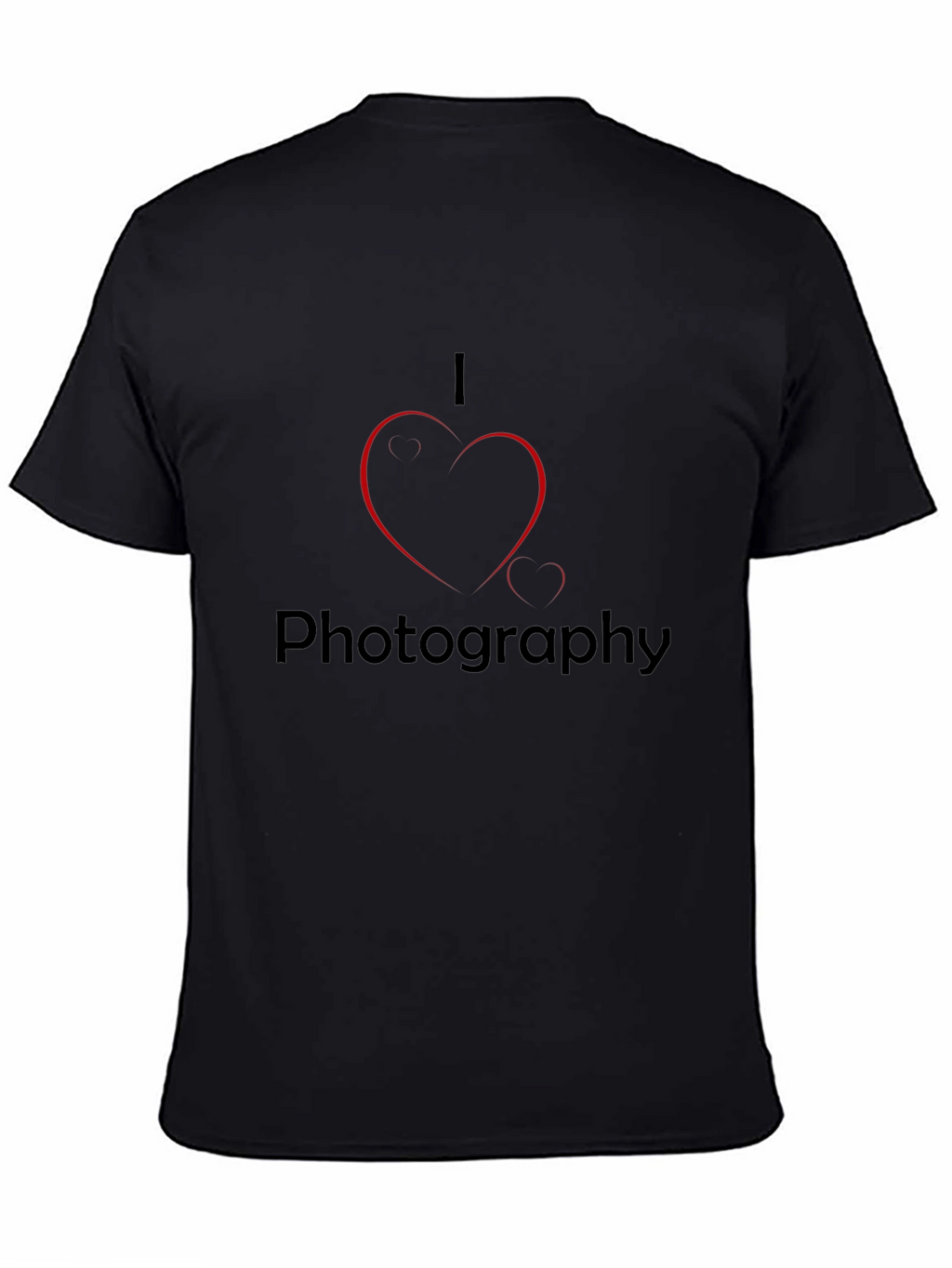 I Heart Photography Black T-Shirt