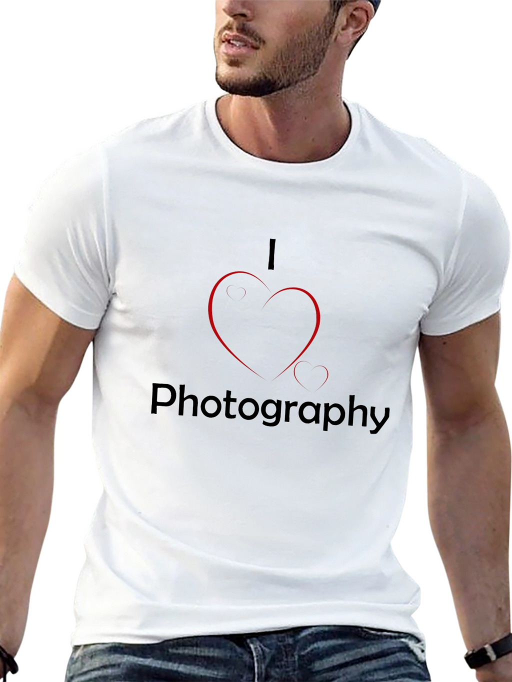 I Heart Photography Black T-Shirt