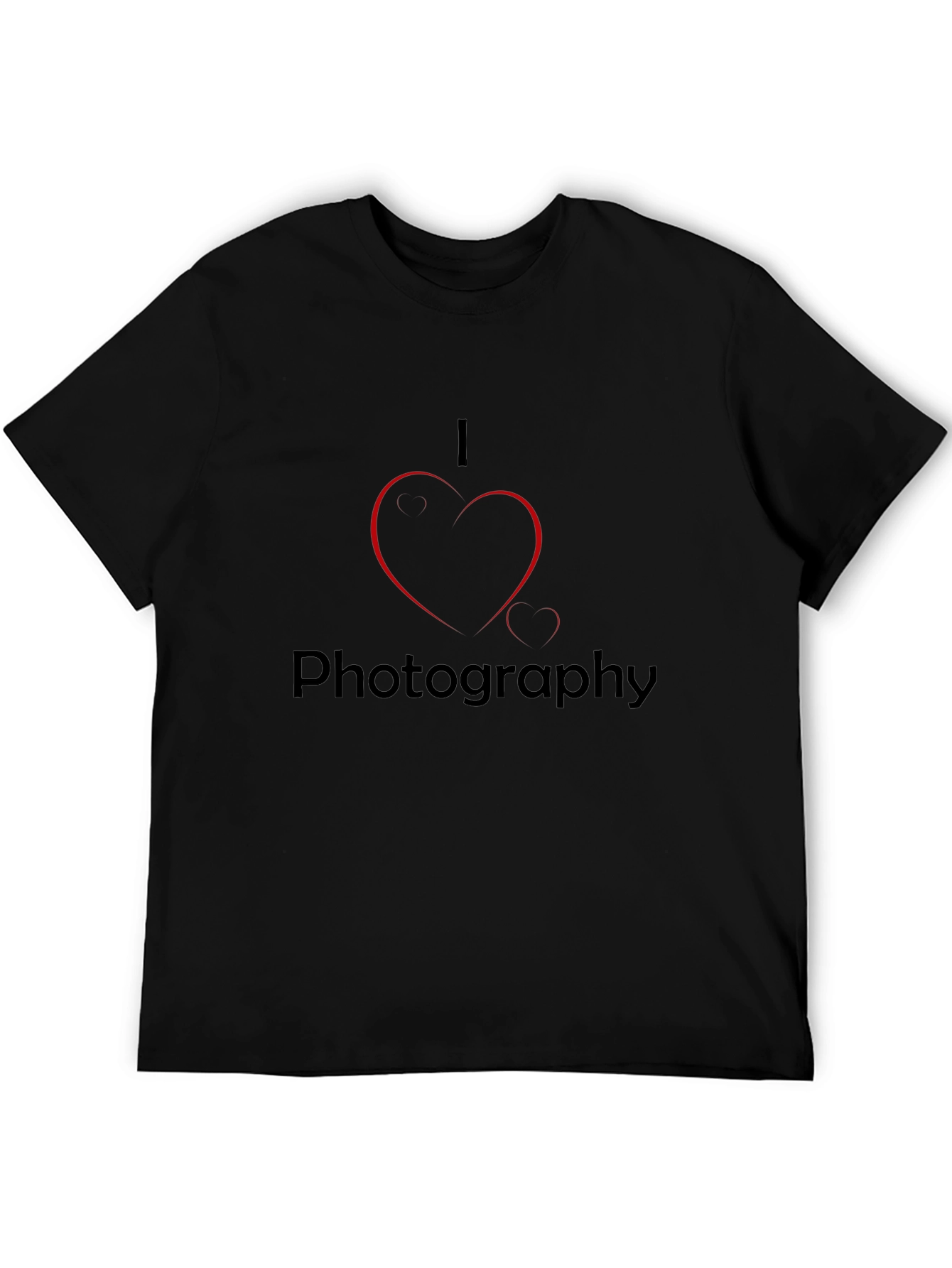I Heart Photography Black T-Shirt