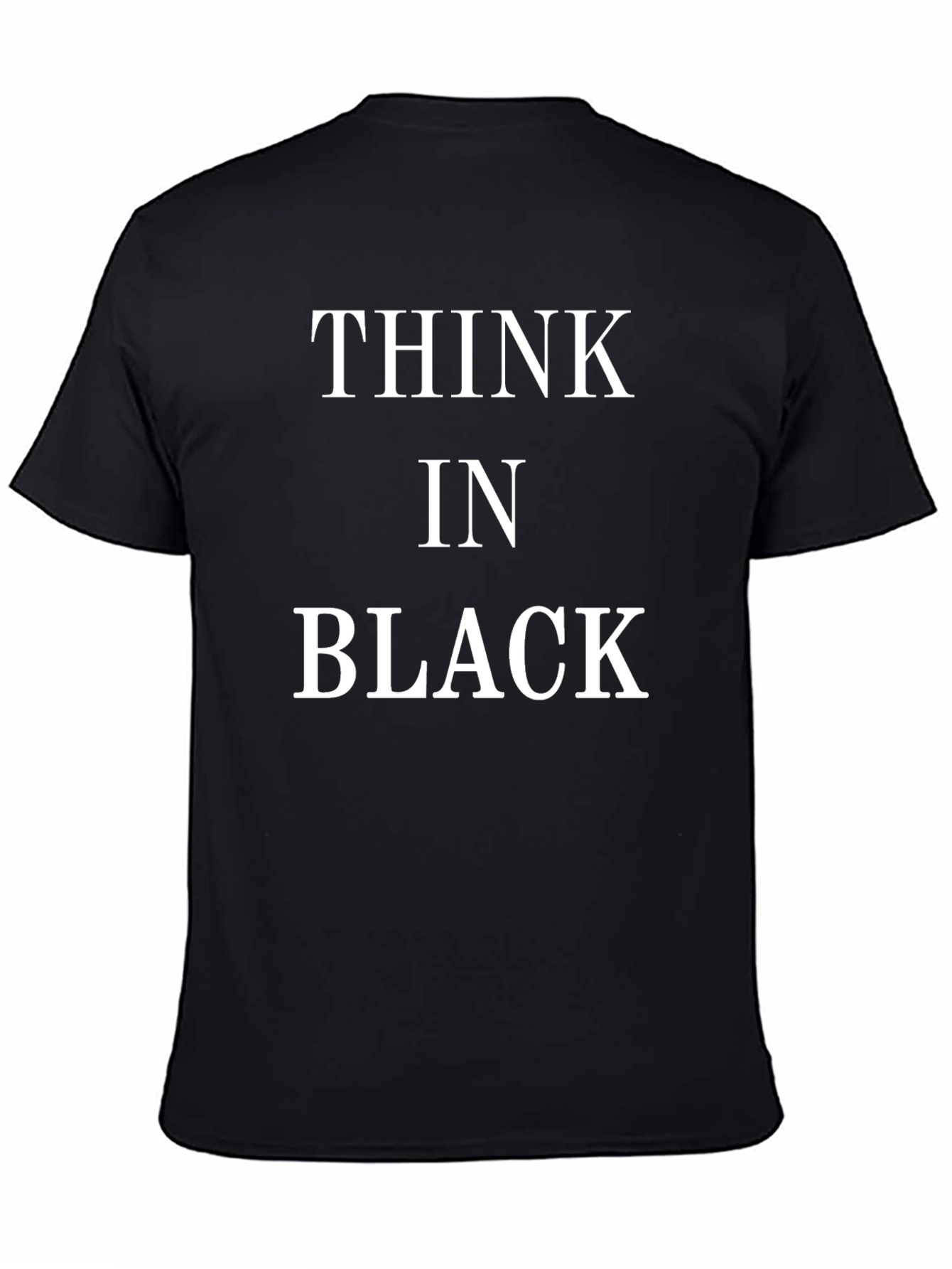 Think in Black Graphic T-Shirt - Stylish Comfort