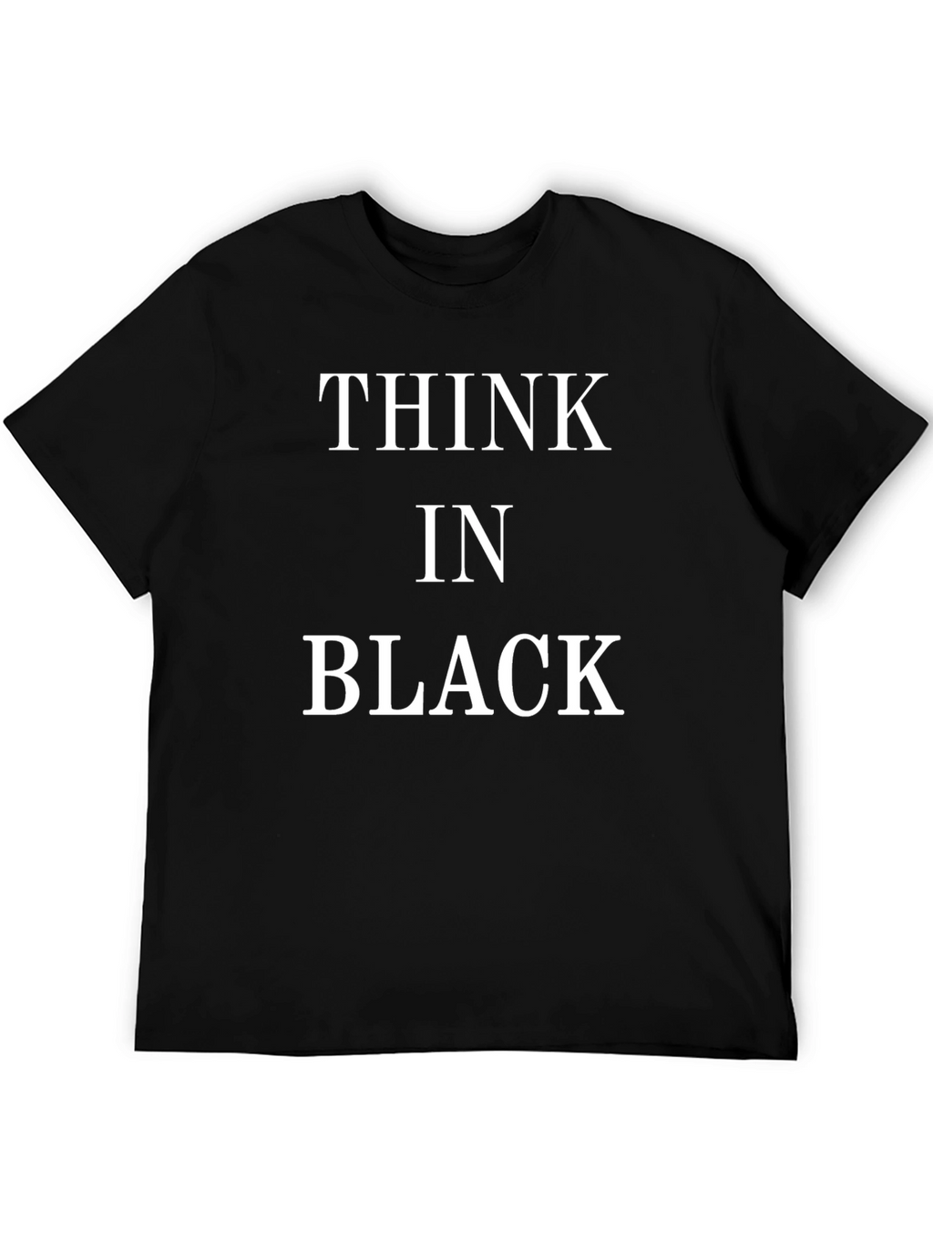 Think in Black Graphic T-Shirt - Stylish Comfort
