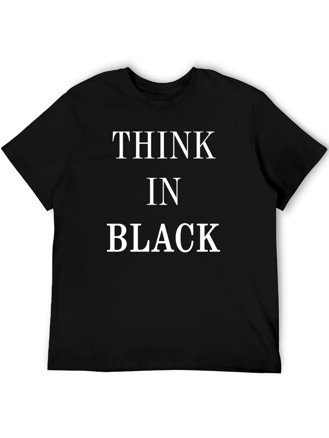 Think in Black Graphic T-Shirt - Stylish Comfort
