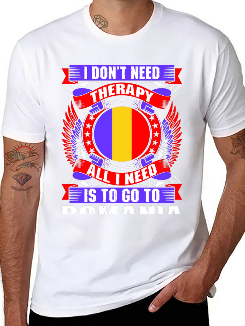 Romania Therapy Graphic Tee