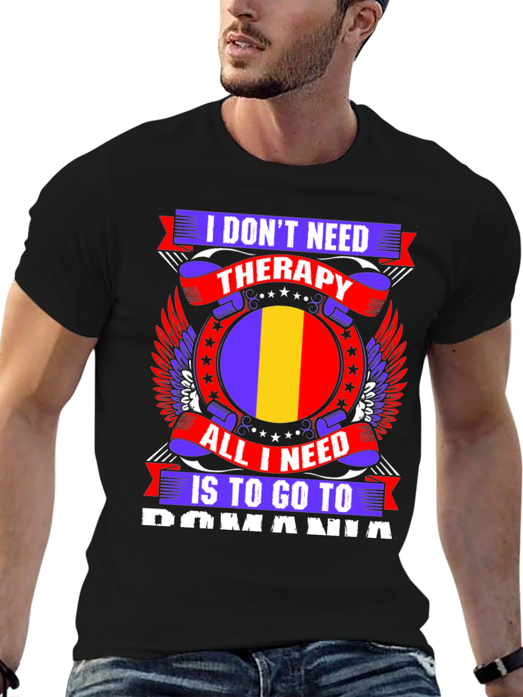 Romania Therapy Graphic Tee