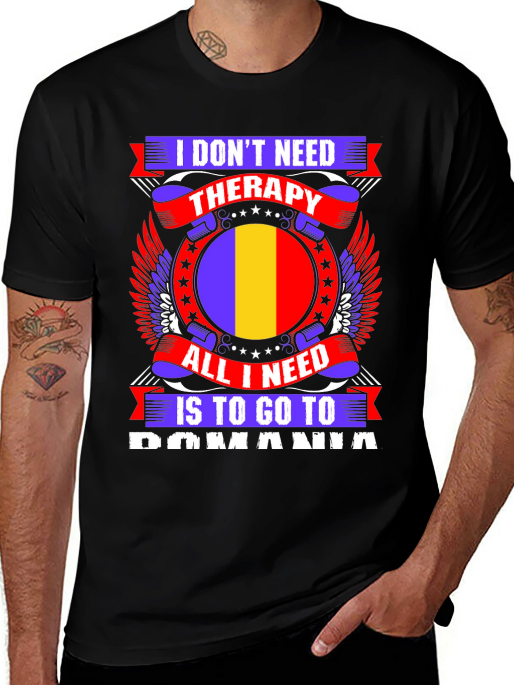 Romania Therapy Graphic Tee