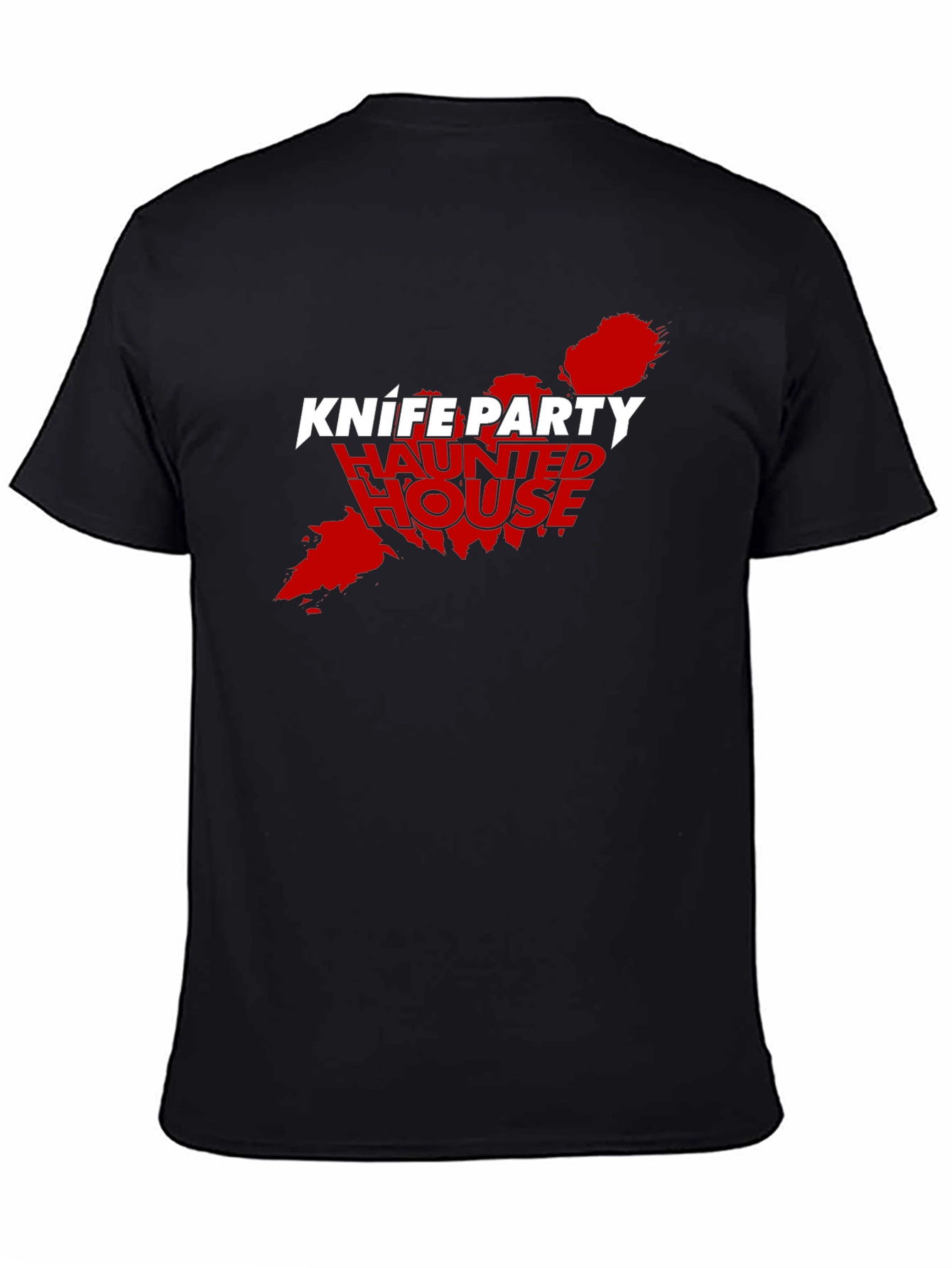 Knife Party Haunted House Black Tee