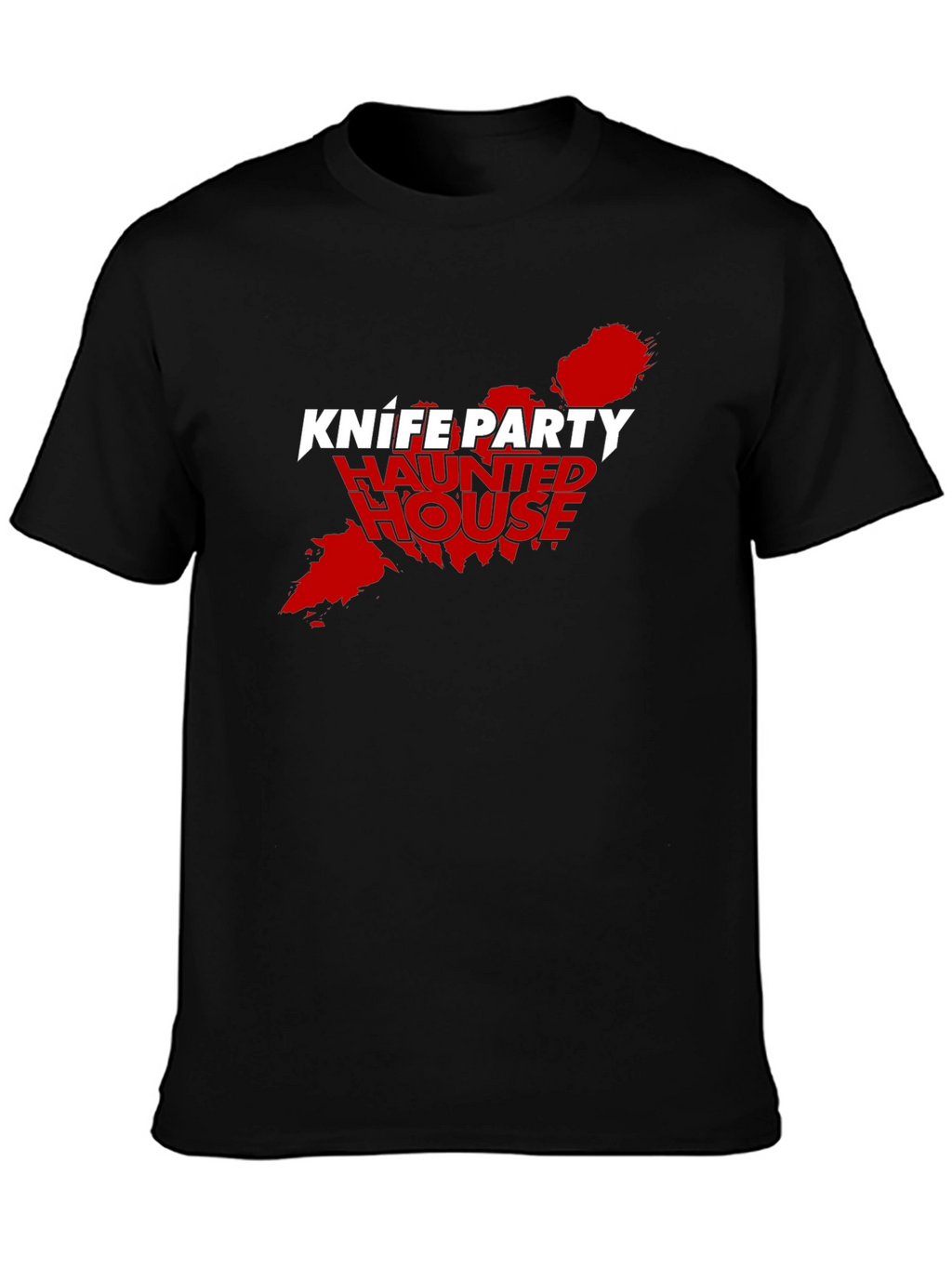 Knife Party Haunted House Black Tee