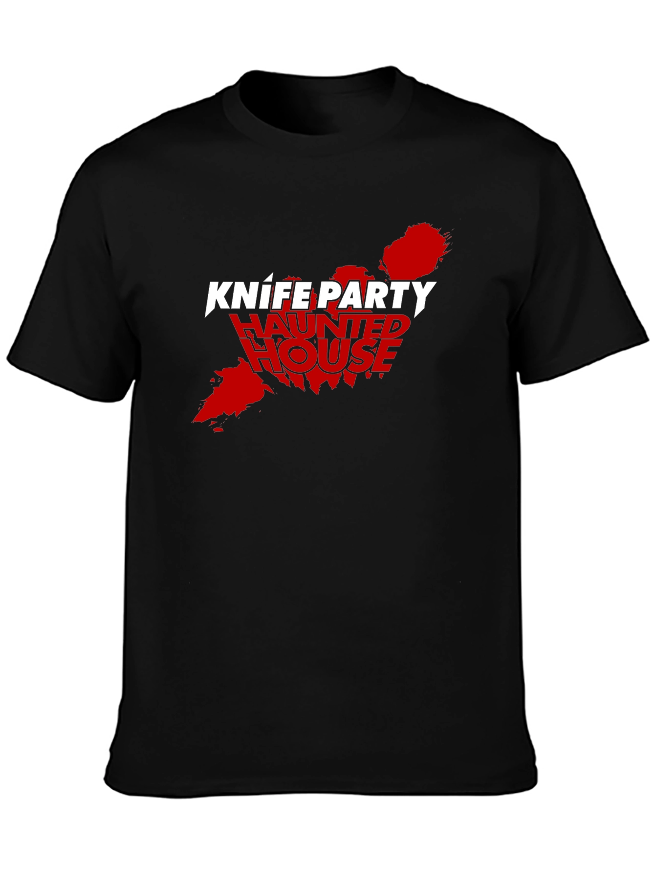 Knife Party Haunted House Black Tee