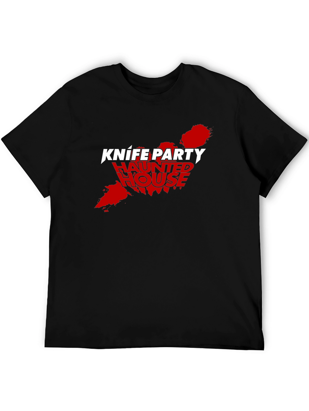 Knife Party Haunted House Black Tee