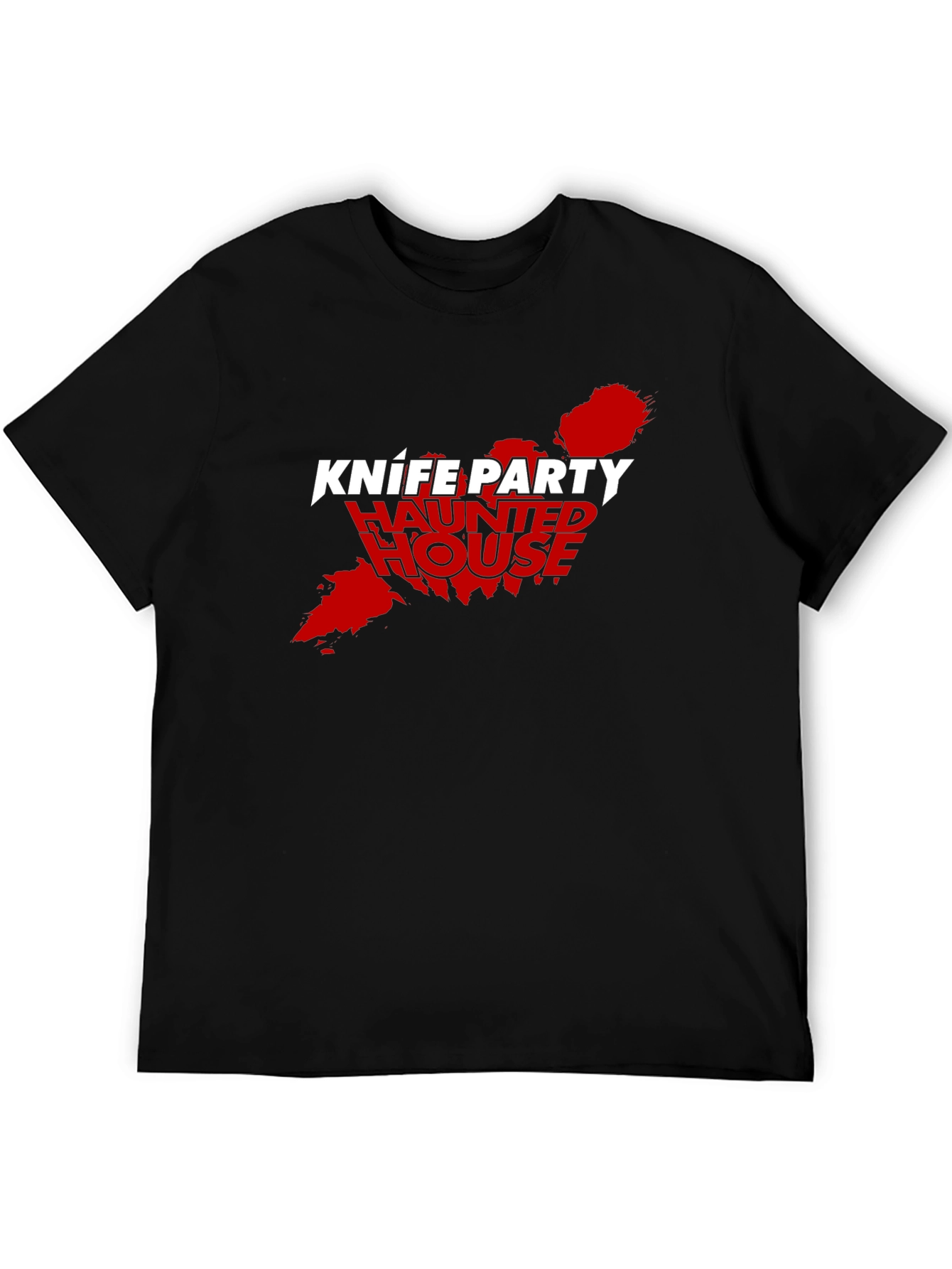 Knife Party Haunted House Black Tee