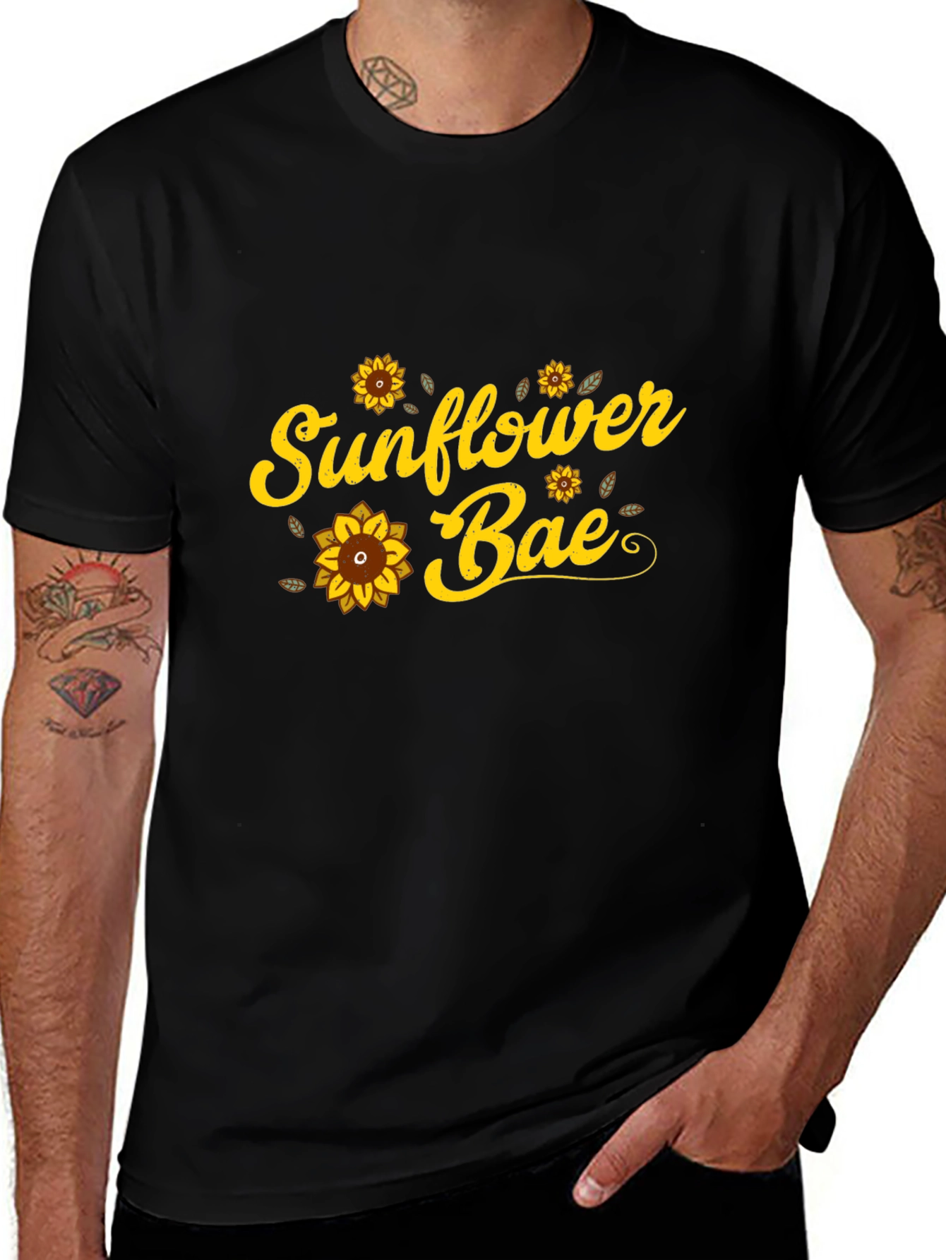Sunflower Bae Graphic Tee - Black T-Shirt