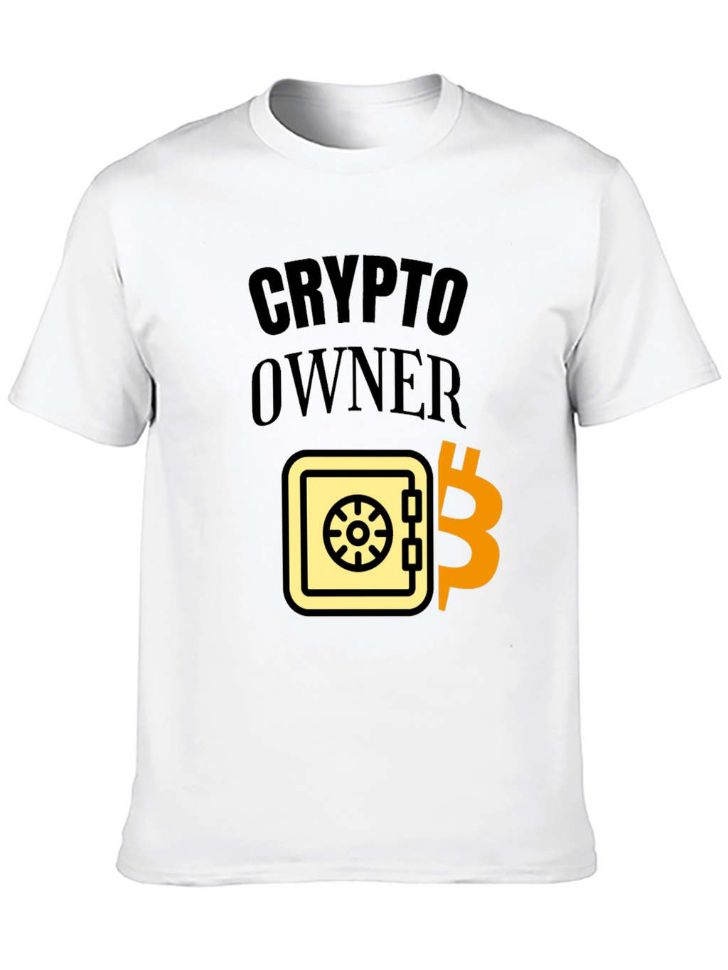 Crypto Owner Black T-Shirt Bitcoin Safe Design