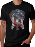 American Flag Guitar T-Shirt