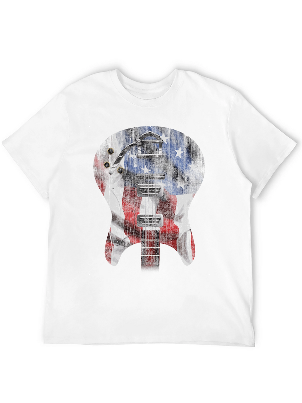 American Flag Guitar T-Shirt