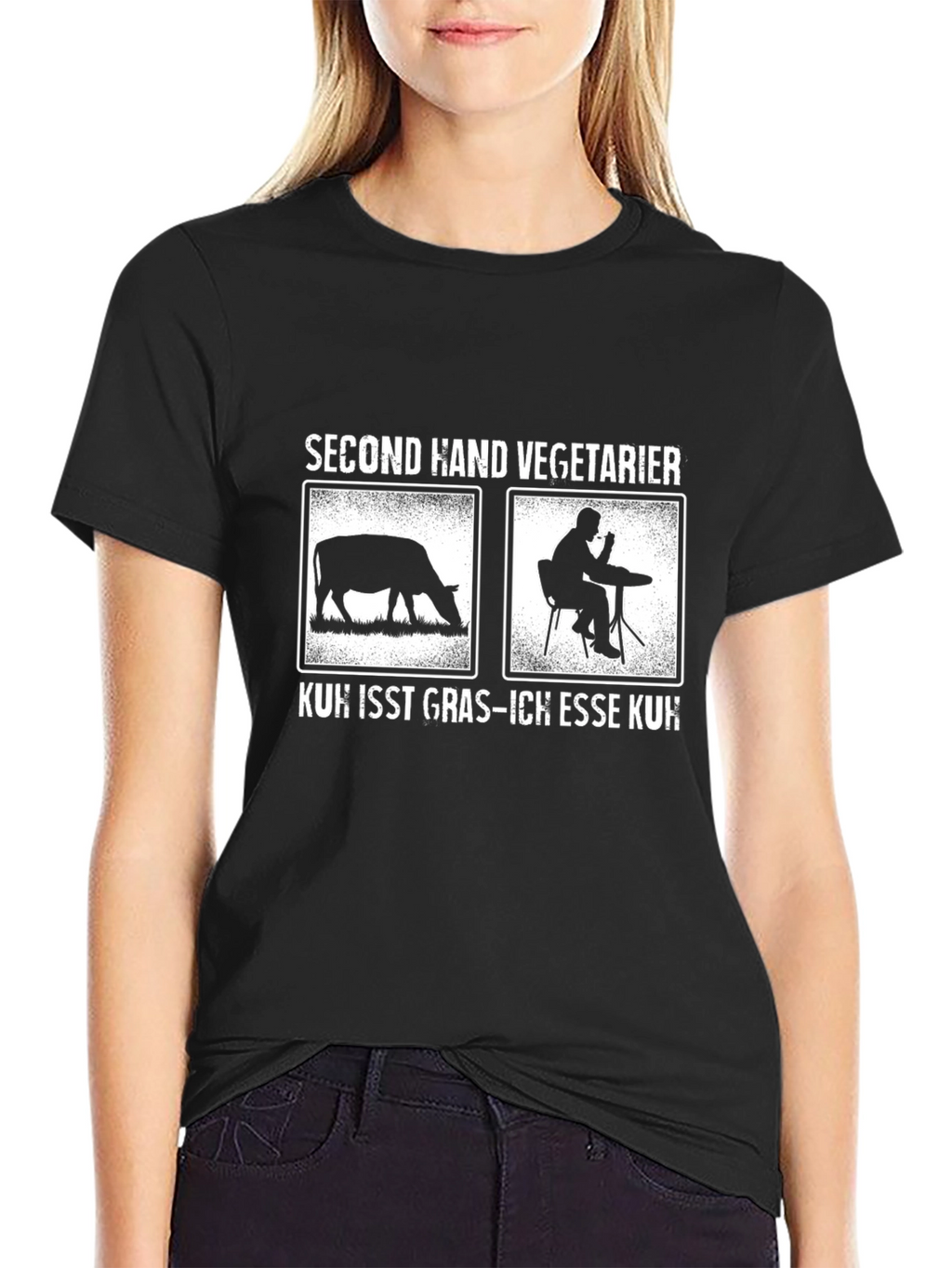 Second Hand Vegetarian Humor T-Shirt