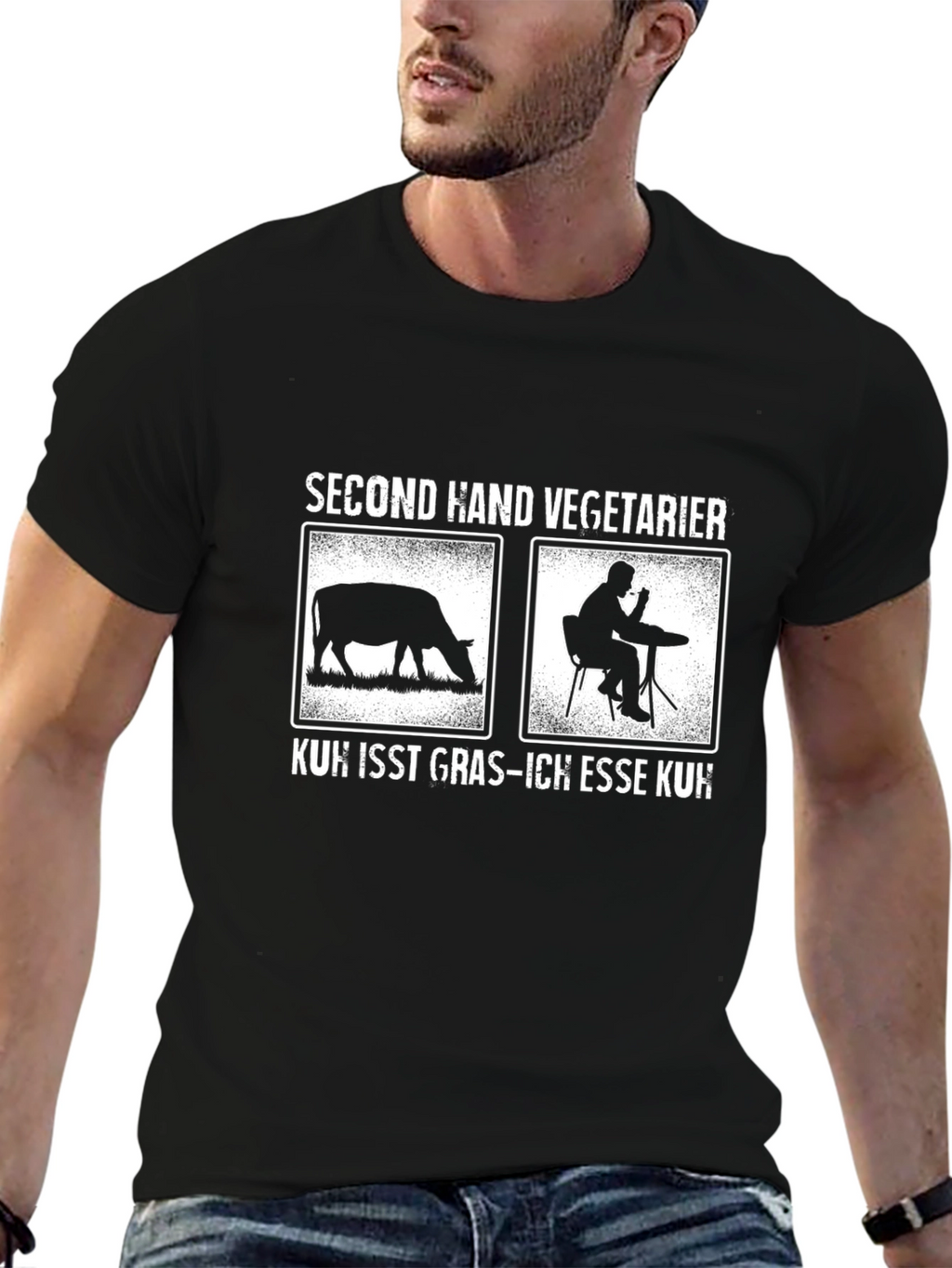Second Hand Vegetarian Humor T-Shirt