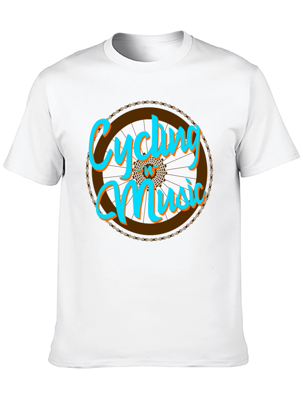 Cycling & Music Graphic T-Shirt - Cool Hobby Tee
