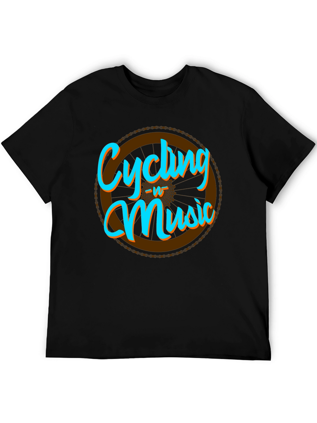 Cycling & Music Graphic T-Shirt - Cool Hobby Tee