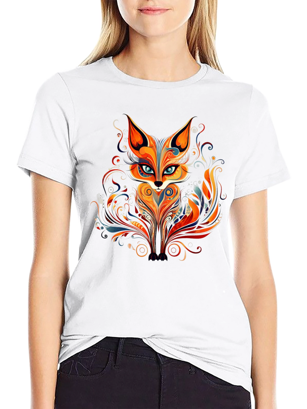 Fox Art Graphic T-Shirt