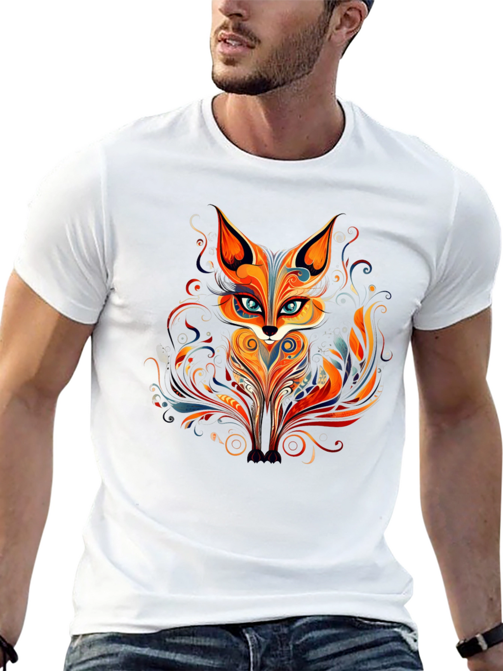 Fox Art Graphic T-Shirt