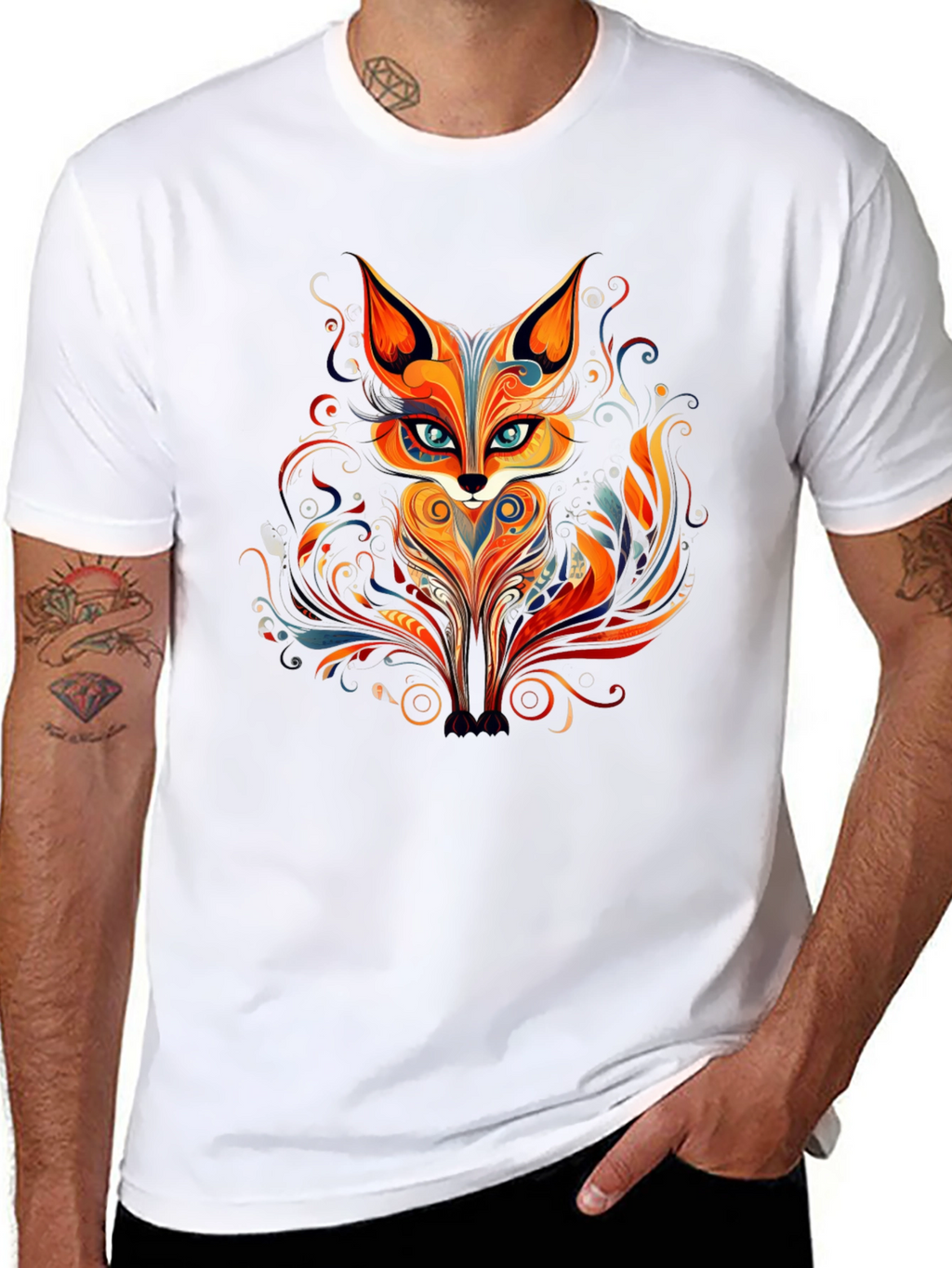 Fox Art Graphic T-Shirt