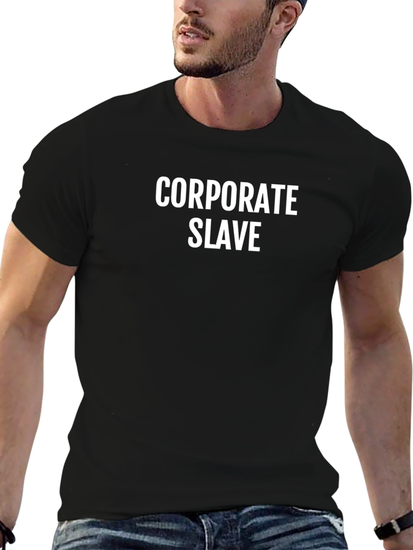 Corporate Slave Graphic Tee - Black T-Shirt