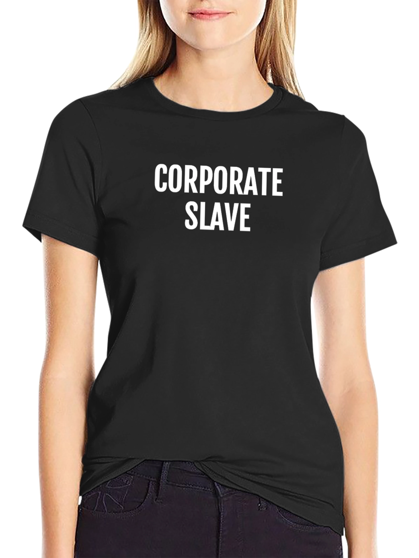 Corporate Slave Graphic Tee - Black T-Shirt