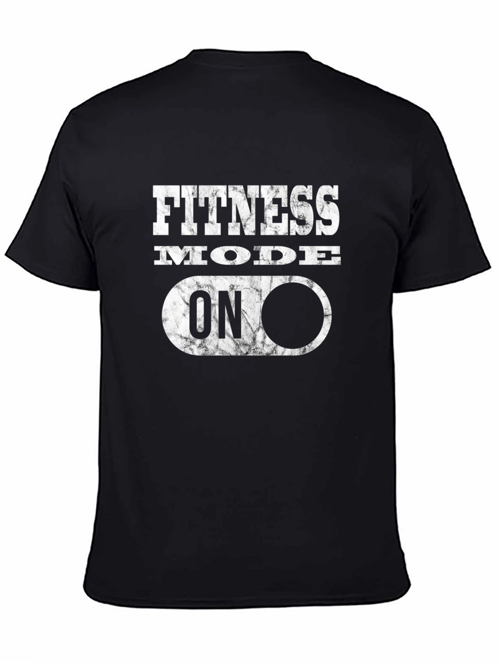 Fitness Mode On Black Graphic T-Shirt