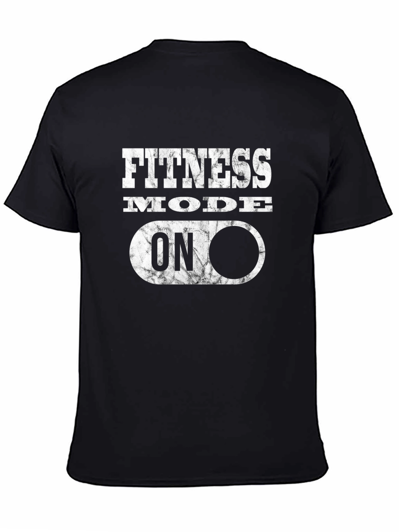 Fitness Mode On Black Graphic T-Shirt