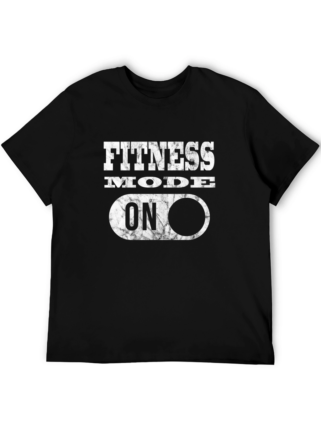 Fitness Mode On Black Graphic T-Shirt
