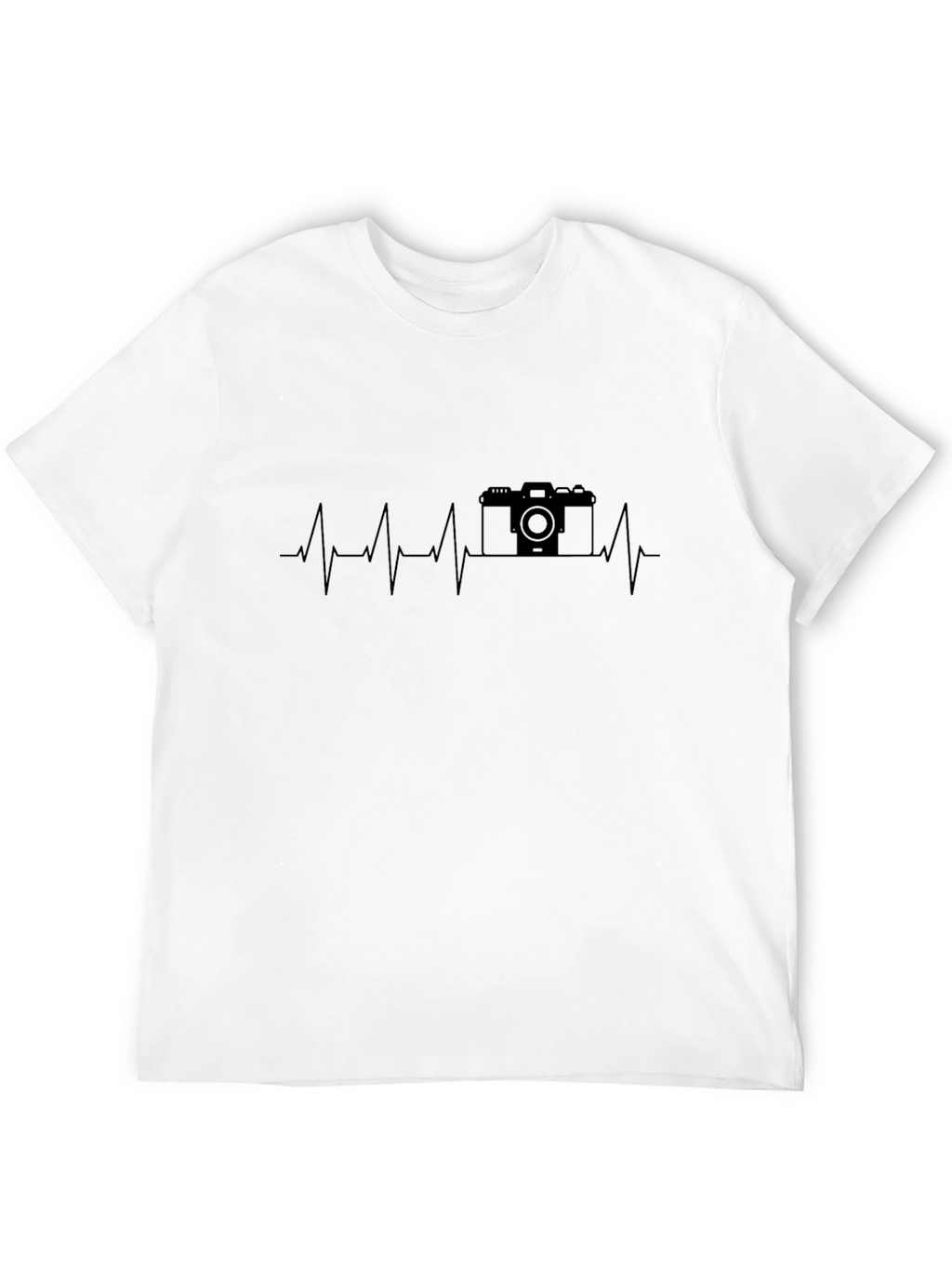 Photographer Heartbeat T-Shirt - Black