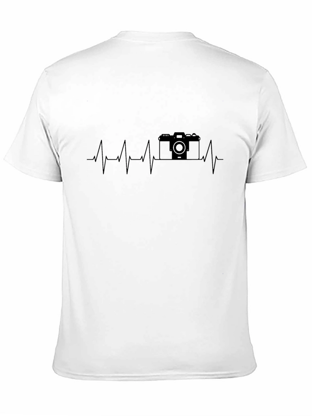 Photographer Heartbeat T-Shirt - Black