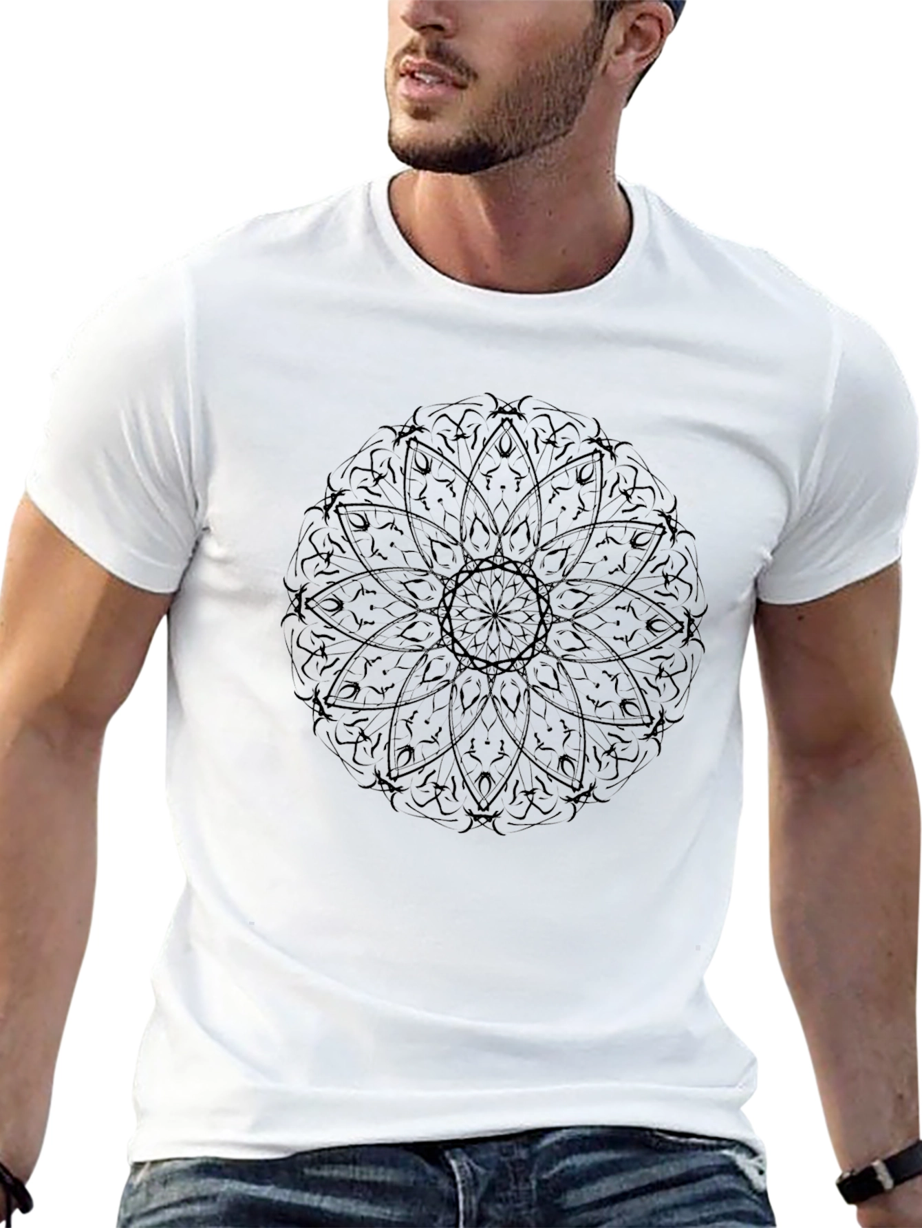Mandala Graphic Black T-Shirt