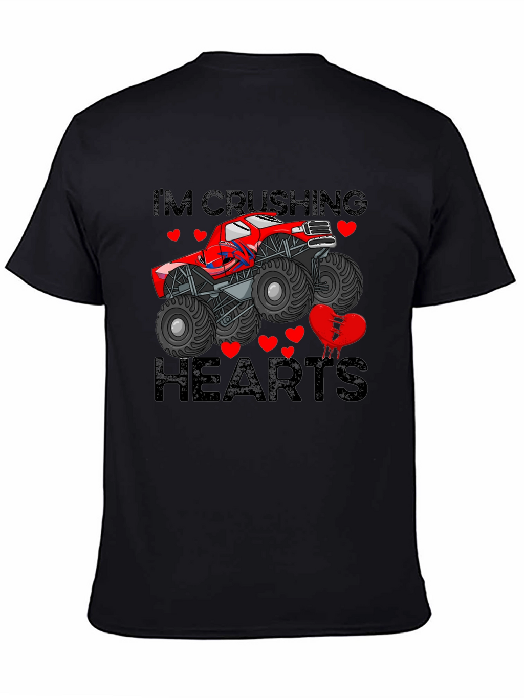 Crushing Hearts Monster Truck Graphic Tee