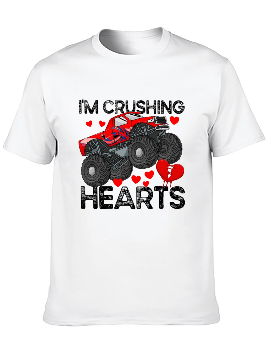 Crushing Hearts Monster Truck Graphic Tee