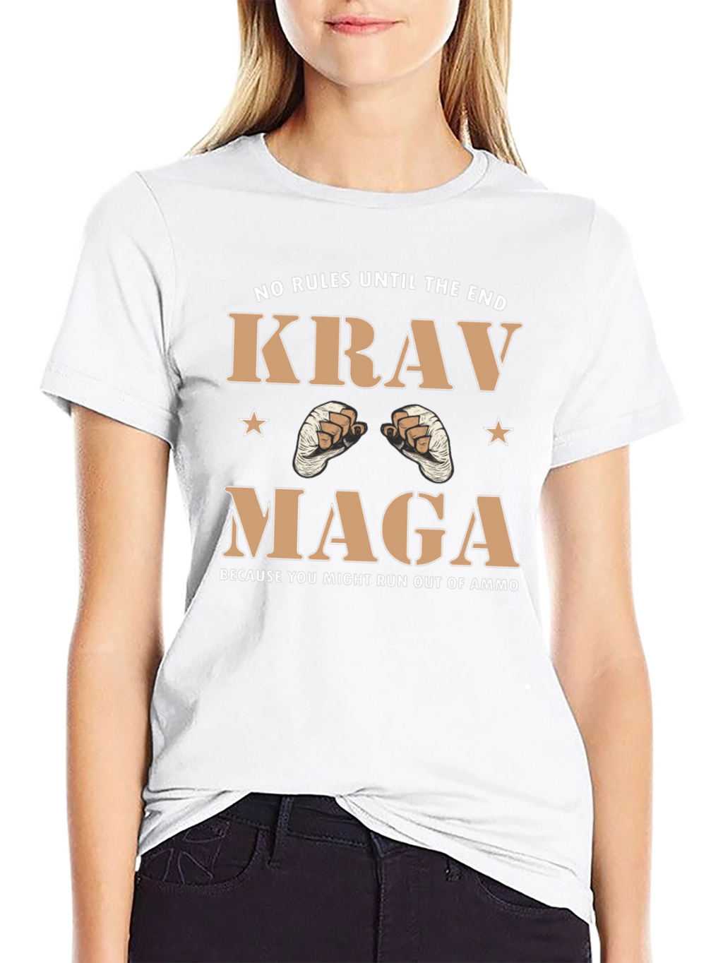 Krav Maga Black T-Shirt - No Rules MMA Apparel