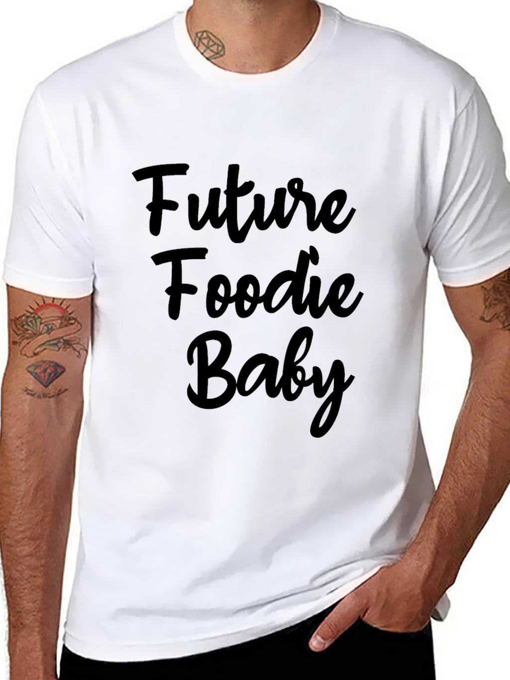 Future Foodie Baby Black T-Shirt