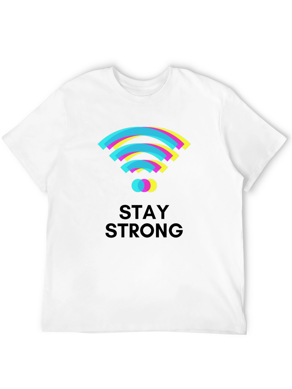 Stay Strong Graphic T-Shirt - Black Cotton Tee