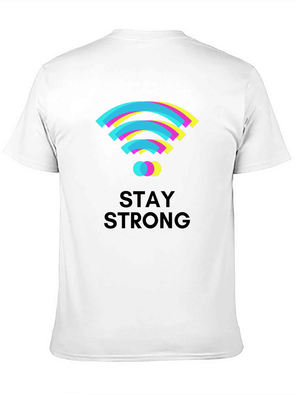 Stay Strong Graphic T-Shirt - Black Cotton Tee