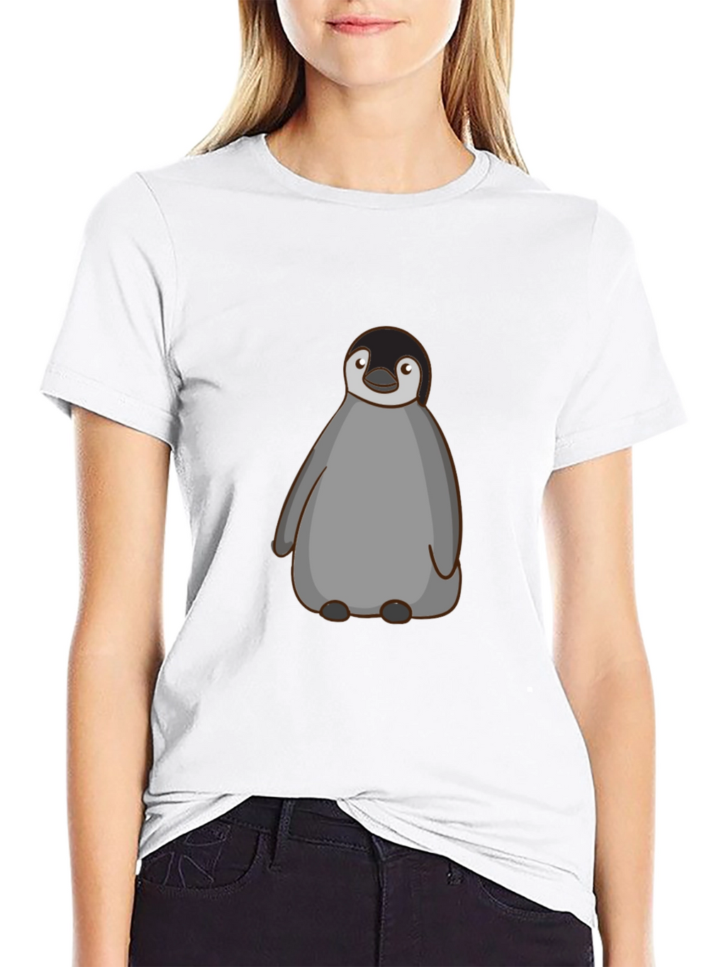 Penguin Graphic Black T-Shirt
