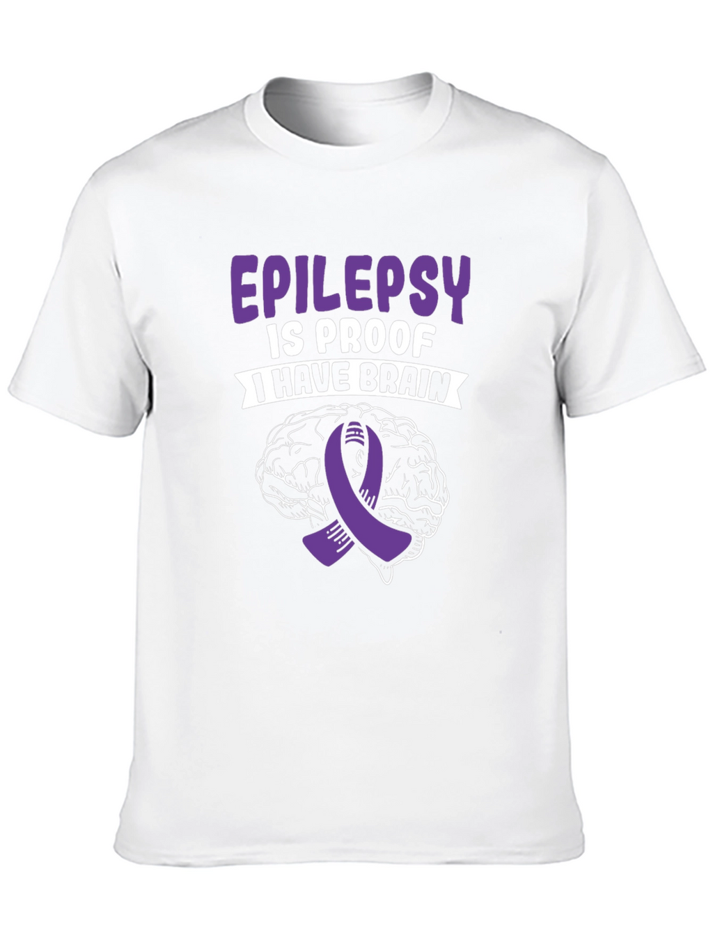 Epilepsy Awareness Brain Graphic T-Shirt