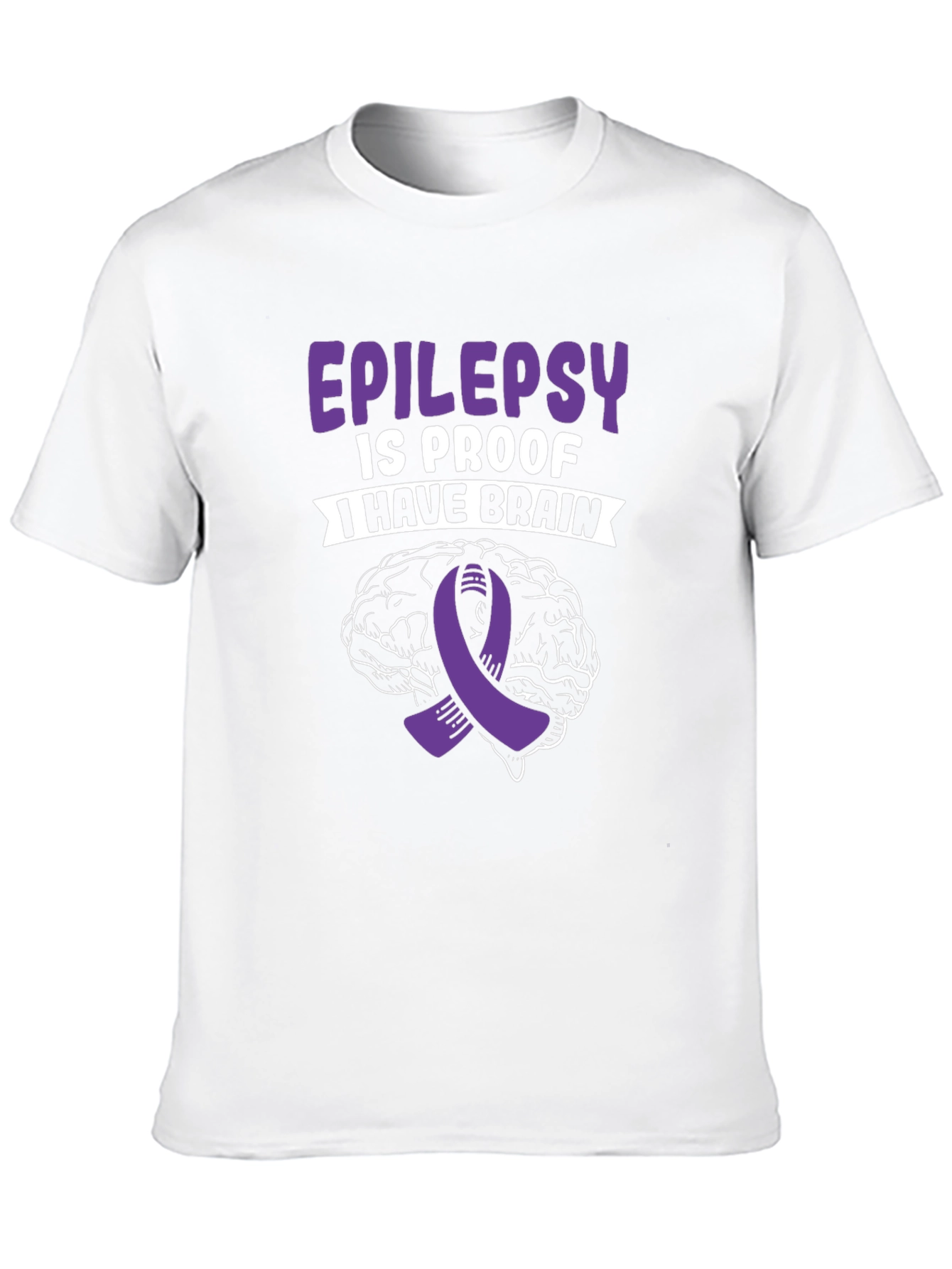 Epilepsy Awareness Brain Graphic T-Shirt